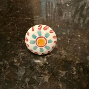 QTY: 25 HAND PAINTED Colorful Ceramic Knob